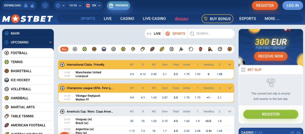 Mostbet साइट डिजाइन र नेभिगेसन